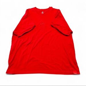 Nike Red Short-Sleeve Crewneck Tee